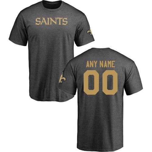 Men New Orleans Saints Design-Your-Own Short Sleeve Custom NFL T-Shirt->->Sports Accessory